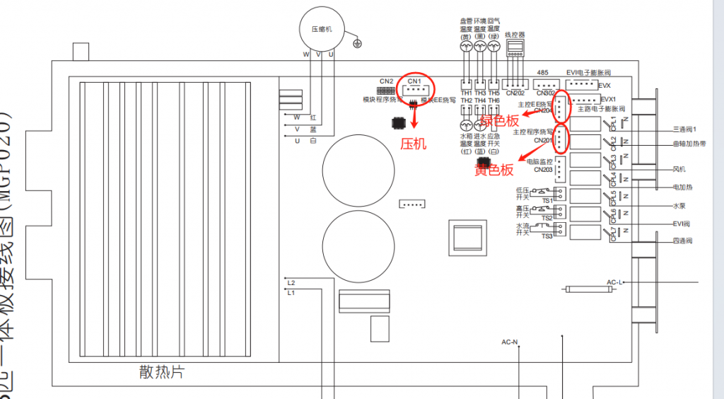 3匹、3.5匹空气能刷写程序教程-空气能技术汇总社区-空气能热泵-游鱼网